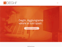 Tablet Screenshot of deghi.it